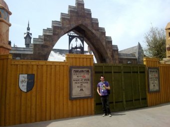 Outside construction of Hogwarts